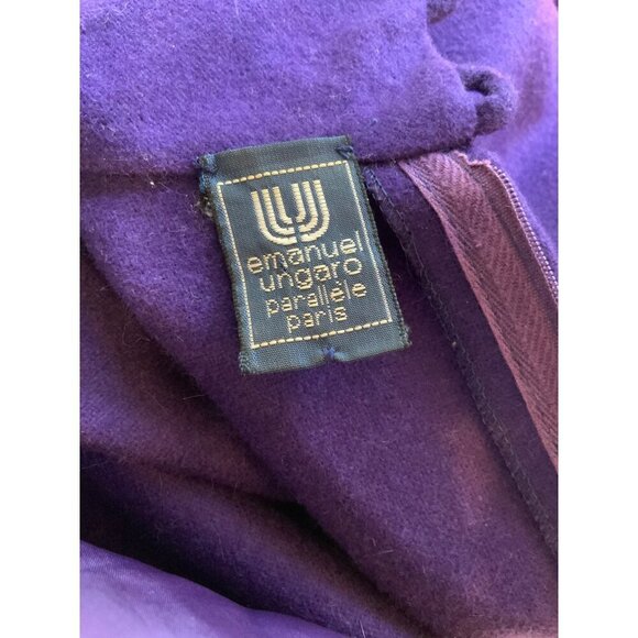 Ungaro vintage couture dress long sleeves high neck size 10 40ch 40H 42L - Picture 9 of 11